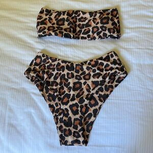 Zaful leopard print bikini set